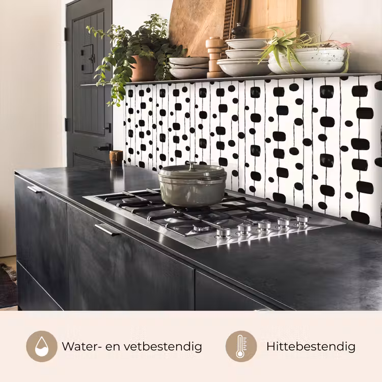 Grafisch - Modern - Zwart keuken achterwand 2 middel 871 -usp_NL
