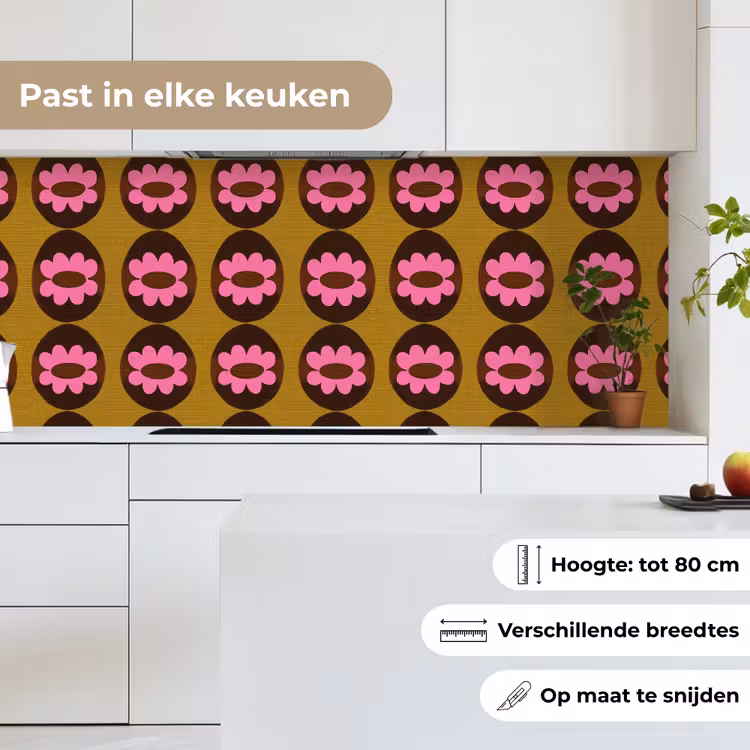Grafisch - Patroon - Kleurrijk keuken achterwand 2 middel 871 -sfeer4_NL