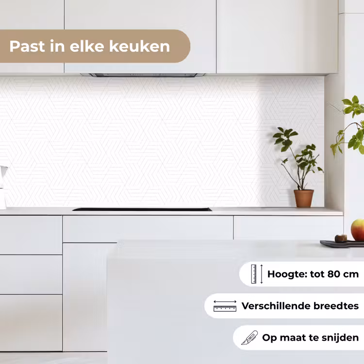 Grafisch - Patroon - Modern keuken achterwand 2 middel 871 -sfeer4_NL