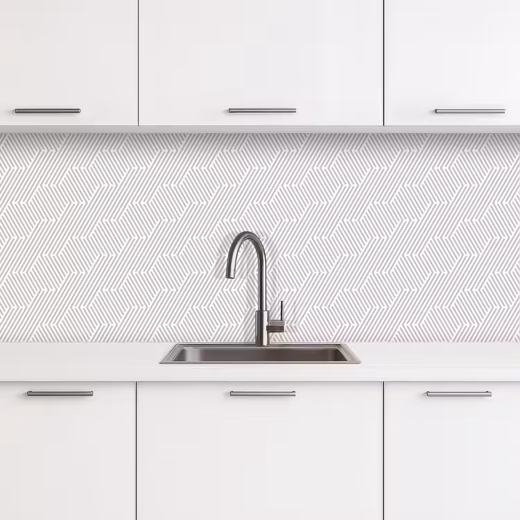 Grafisch - Patroon - Modern - Geometrisch keuken achterwand 2 middel 871 -3d