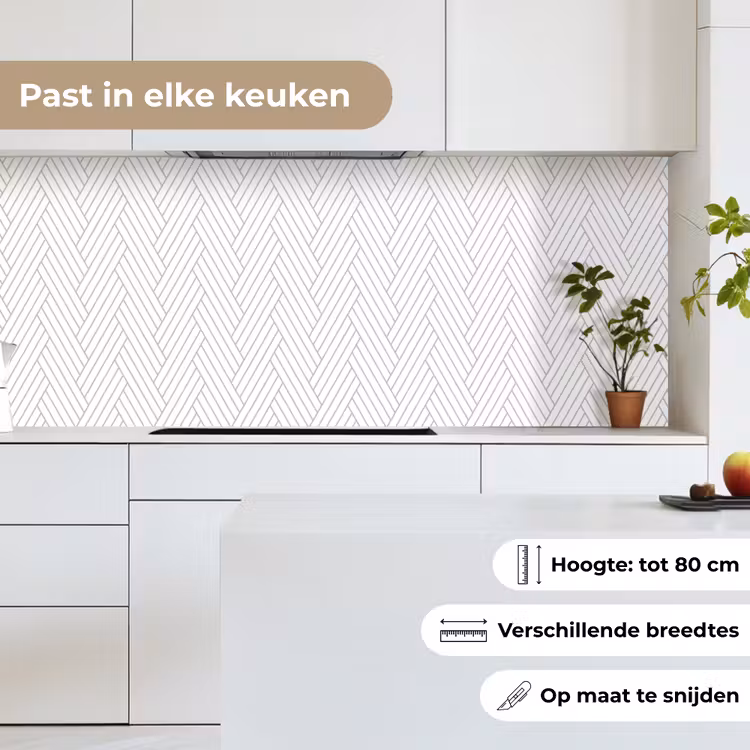 Grafisch - Patroon - Modern - Geweven keuken achterwand 2 middel 871 -sfeer4_NL