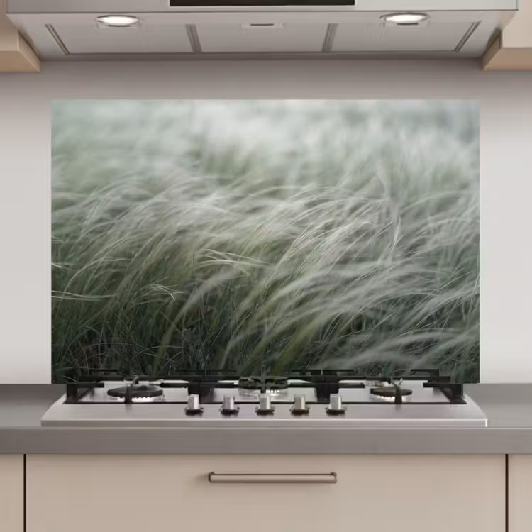 Gras - Wazig - Natuur - Groen - Zacht keuken achterwand spatscherm klein -3d_website
