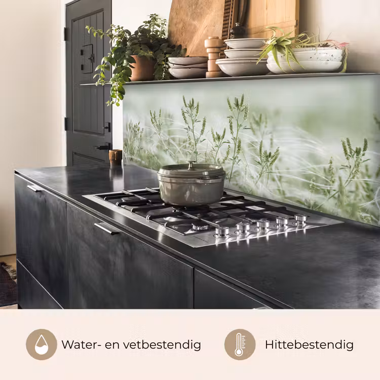 Grassen - Minimalistisch - Groen keuken achterwand 2 middel -usp_NL