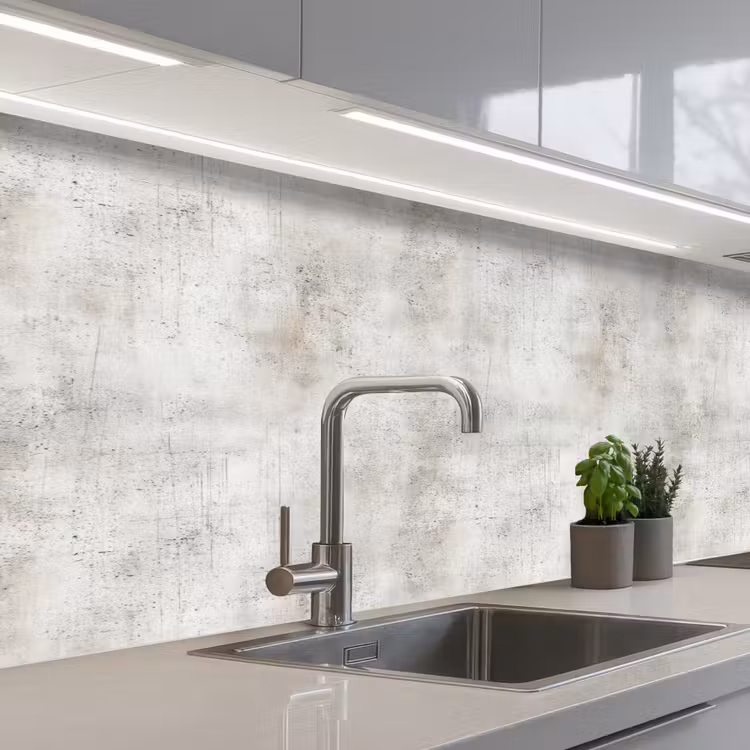 Grijs - Beton - Verweerd keuken achterwand 2 middel 871 -3d_schuin
