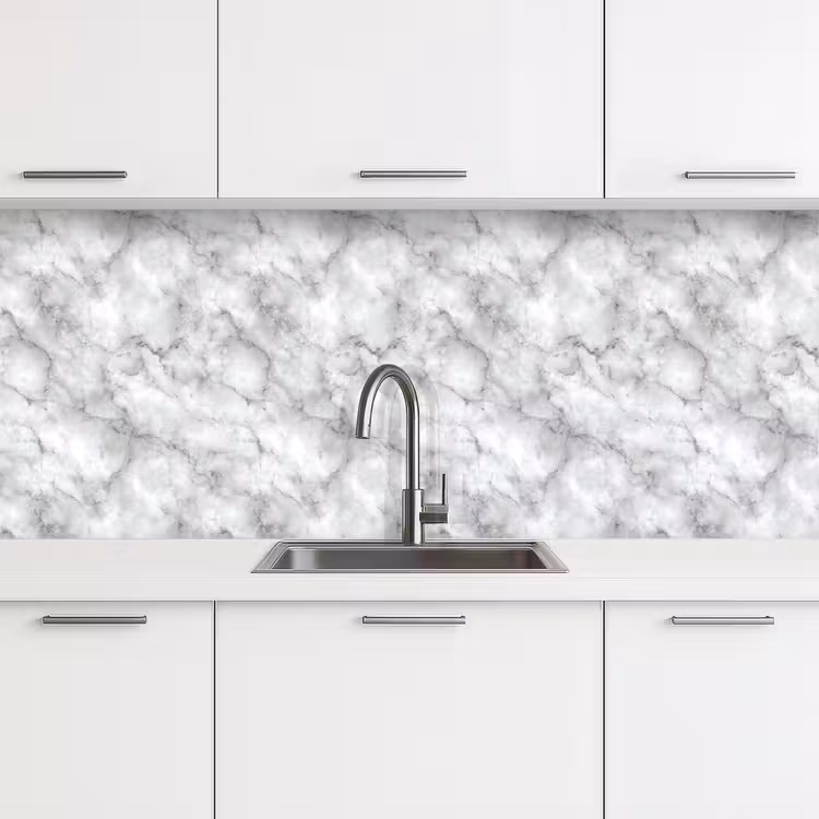 Grijs - Marmer - Klassiek - Aders keuken achterwand 2 middel 871 -3d