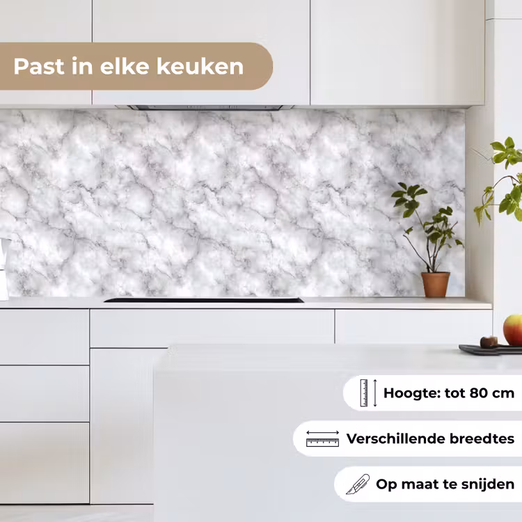 Grijs - Marmer - Klassiek - Aders keuken achterwand 2 middel 871 -sfeer4_NL