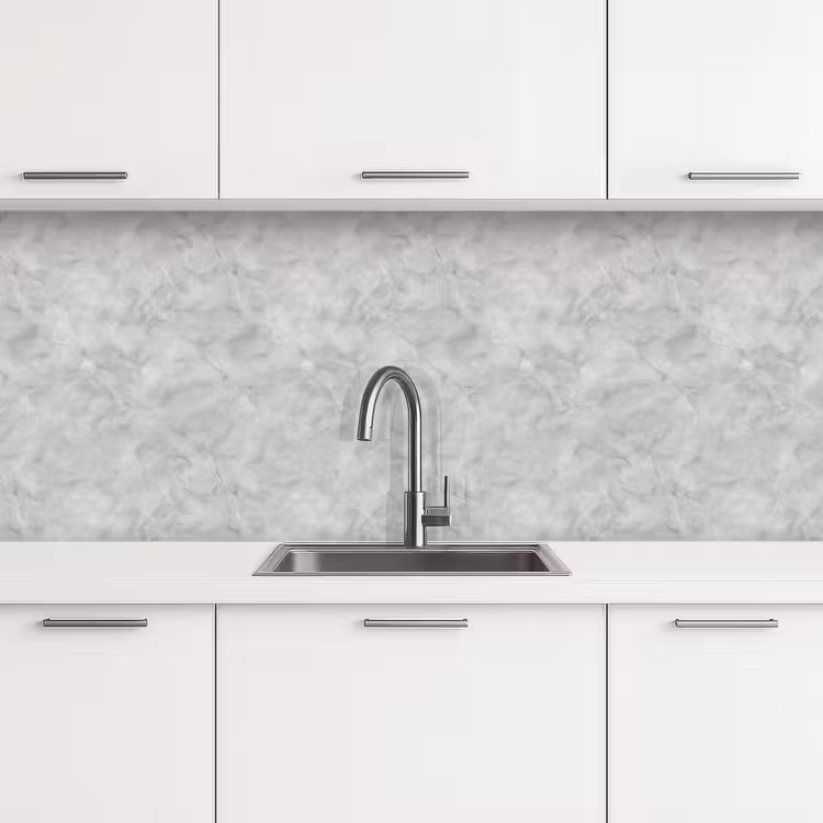 Grijs - Marmer - Mat keuken achterwand 2 middel 871 -3d