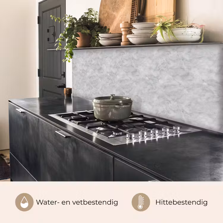 Grijs - Marmer - Mat keuken achterwand 2 middel 871 -usp_NL