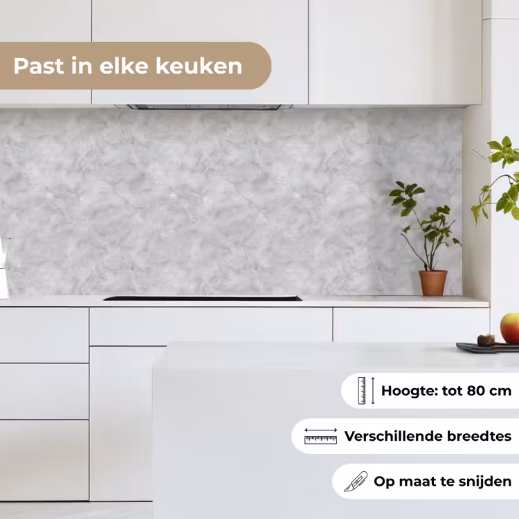 Grijs - Marmer - Mat keuken achterwand 2 middel 871 -sfeer4_NL