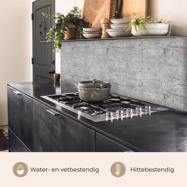 Grijs - Muur - Poriën keuken achterwand 2 middel 871 -usp_NL