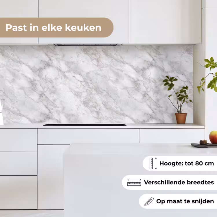 Grijs - Wit - Marmer keuken achterwand 2 middel 871 -sfeer4_NL