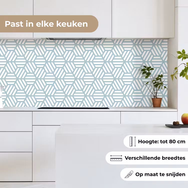 Groen - Geometrie - Patronen - Abstract keuken achterwand 2 middel 871 -sfeer4_NL