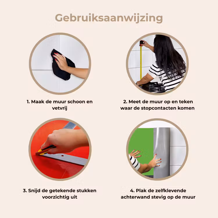 Groen - Kleuren - Natuur keuken achterwand 2 middel 871 -gebruiksaanwijzing_NL