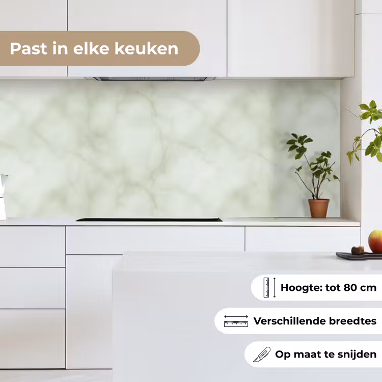 Groen - Marmer - Aders keuken achterwand 2 middel 871 -sfeer4_NL