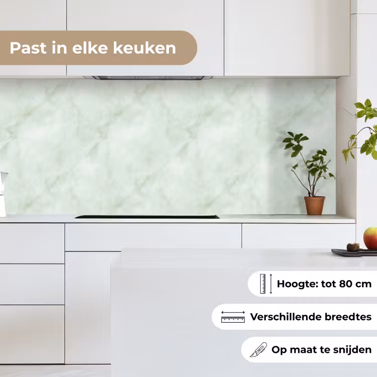 Groen - Marmer - Vloeiende aders keuken achterwand 2 middel 871 -sfeer4_NL