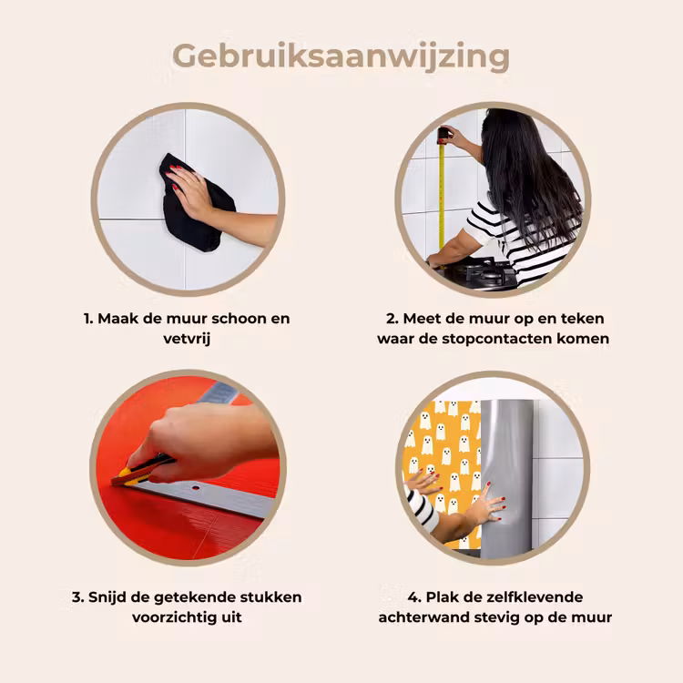 Halloween - Spookjes - Oker keuken achterwand 2 middel 871 -gebruiksaanwijzing_NL