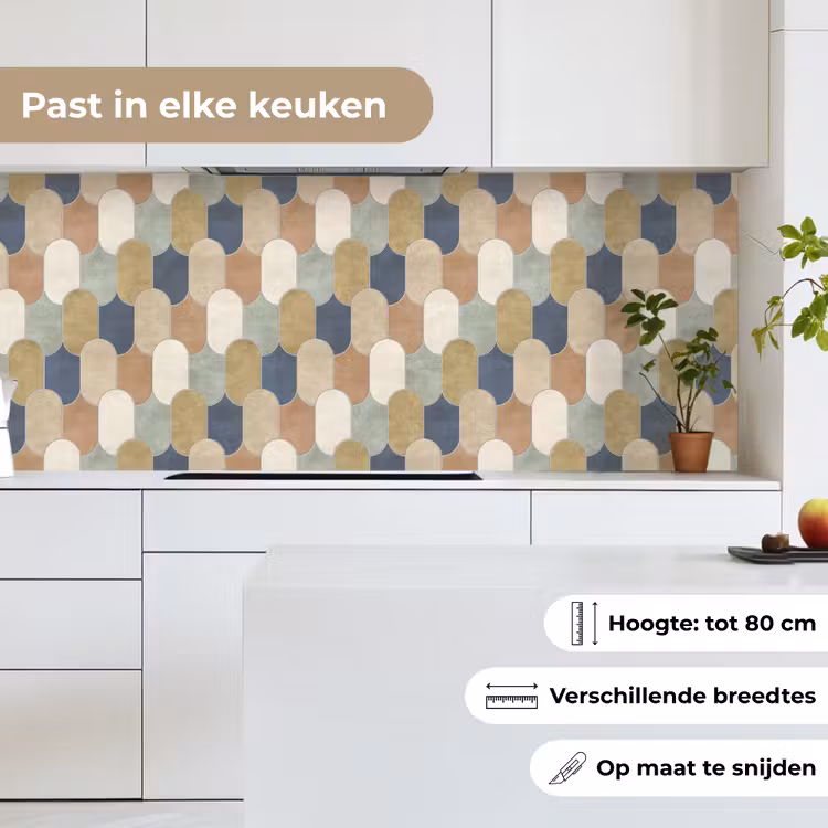 Harmonie - Patroon - Kleurrijk keuken achterwand 2 middel 871 -sfeer4_NL