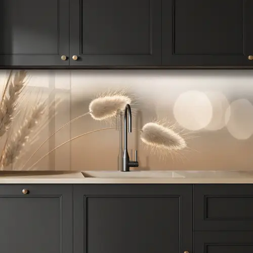 Hazestaartgras - Graanharen - Zonlicht keuken achterwand 2 middel -sfeer1