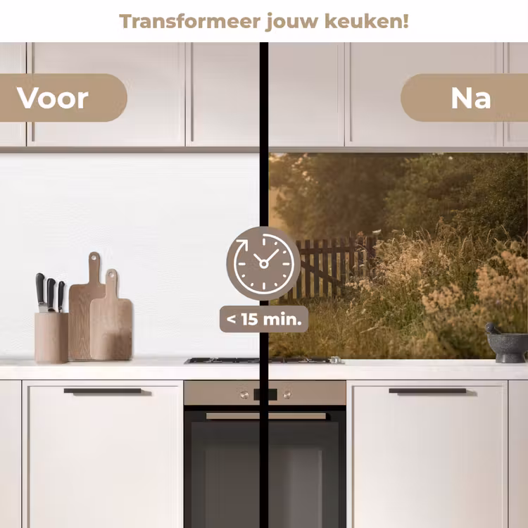 Hek - Natuur - Mist - Veld keuken achterwand 2 middel -voor-na2_NL