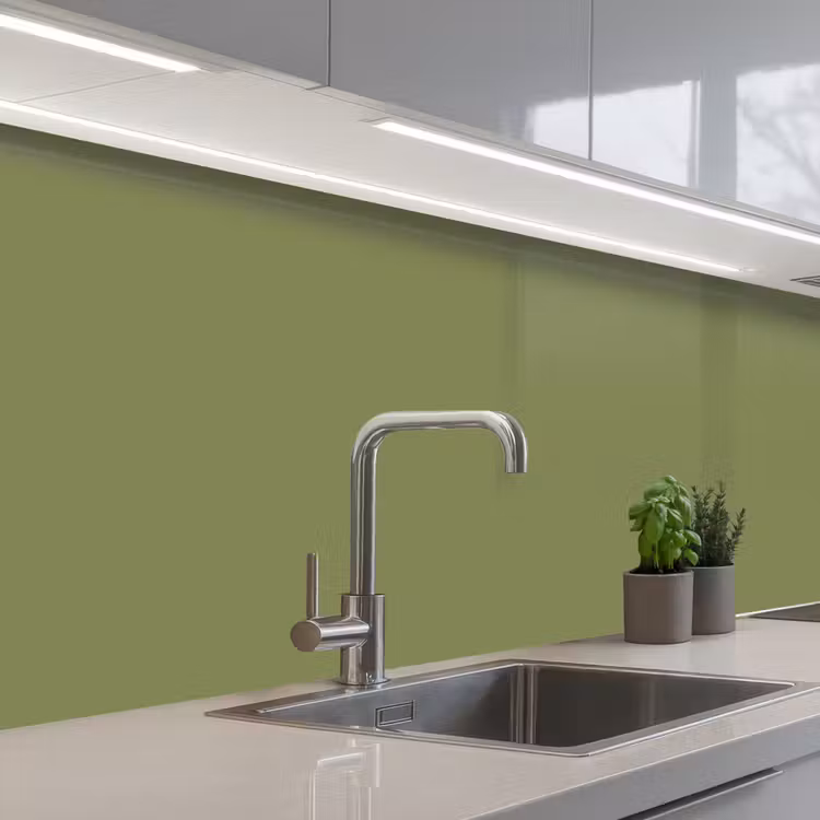 Herbal - Matcha - Groen keuken achterwand 2 middel 871 -3d_schuin