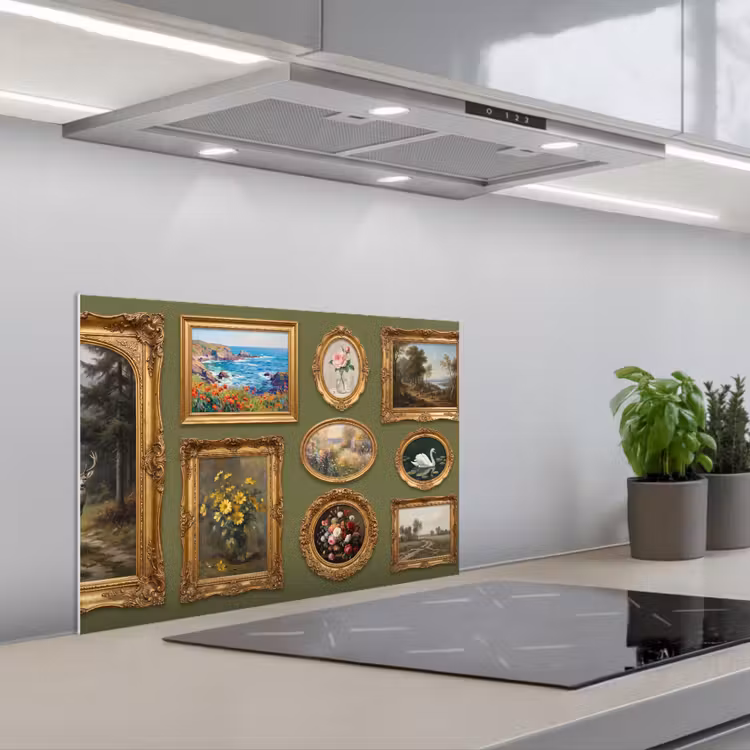 Hert - Bos - Natuur - Klassiek - Dieren keuken achterwand spatscherm klein -3d_schuin