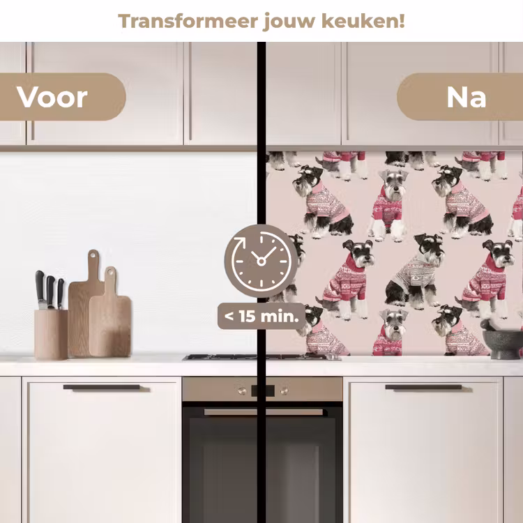 Honden - Truien - Rood keuken achterwand 2 middel 871 -voor-na2_NL