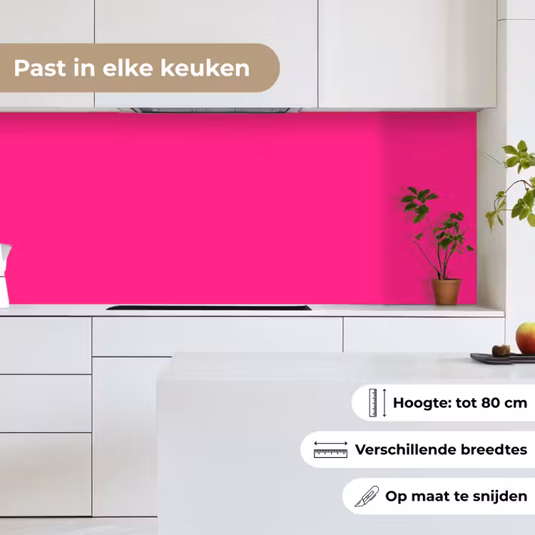 Hot - Fuchsia - Roze keuken achterwand 2 middel 871 -sfeer4_NL