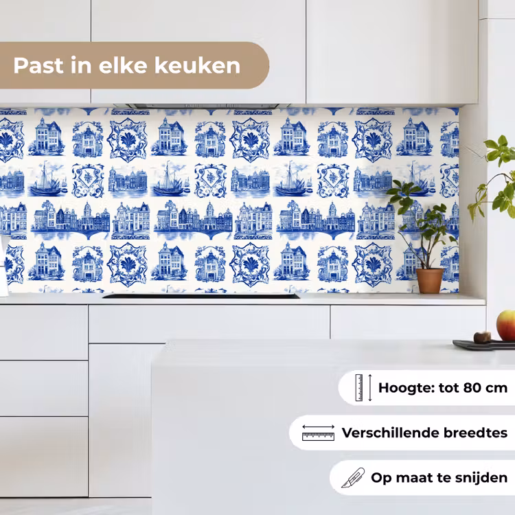 Huizen - Schepen - Blauw keuken achterwand 2 middel 871 -sfeer4_NL