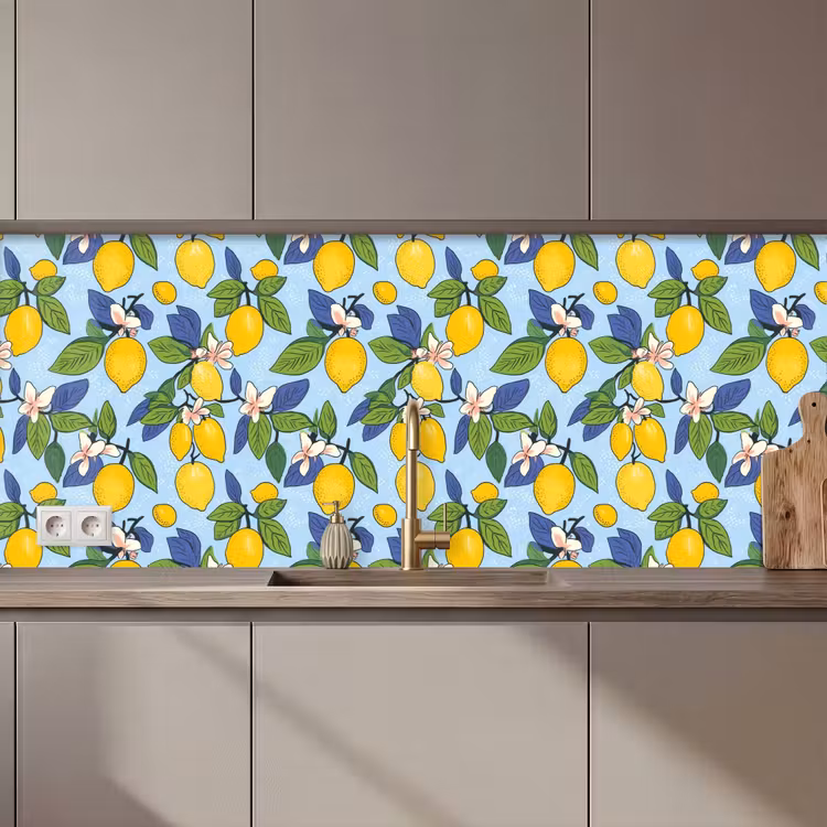 Illustratie - Citroen - Patroon keuken achterwand 2 middel 871 zz_3dshopping