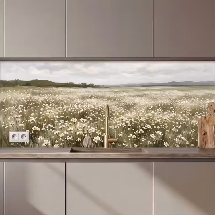 Illustratie - Landschap - Wit keuken achterwand 2 middel zz_3dshopping
