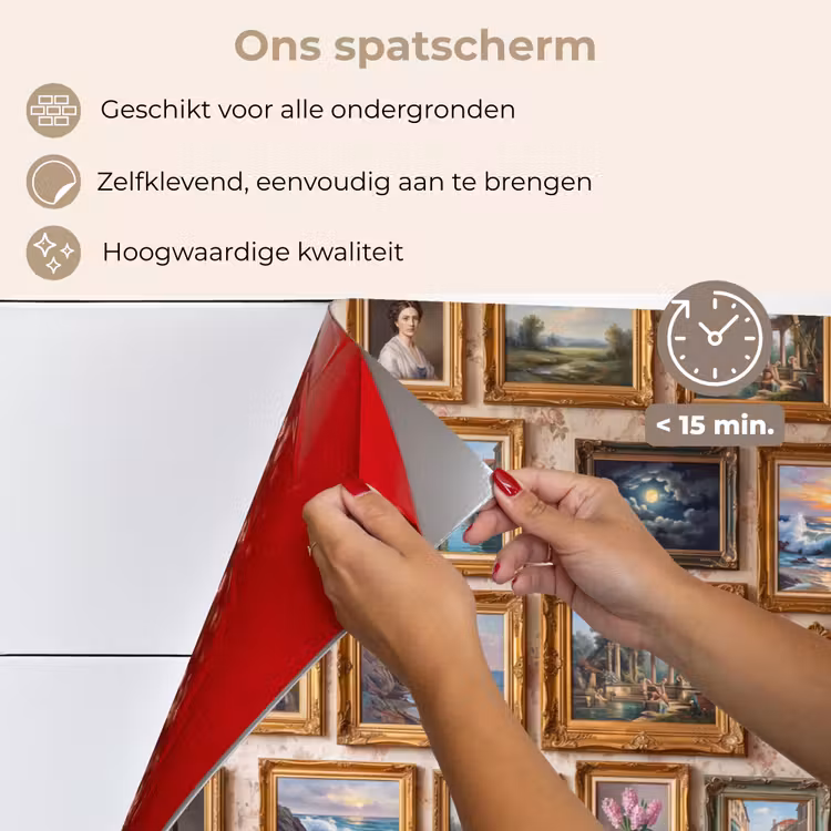 Interieur - Kunst - Collectie - Klassiek - Goud keuken achterwand spatscherm klein -spatscherm_NL