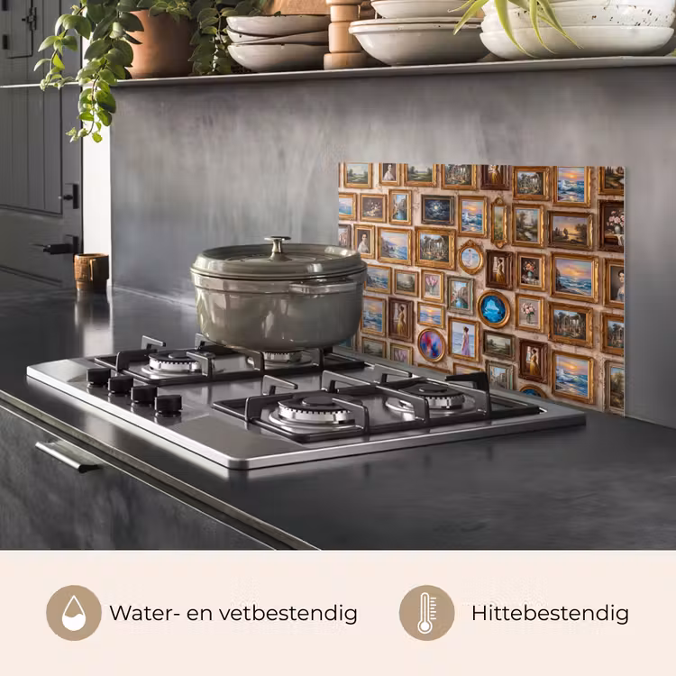 Interieur - Kunst - Collectie - Klassiek - Goud keuken achterwand spatscherm klein -usp_NL