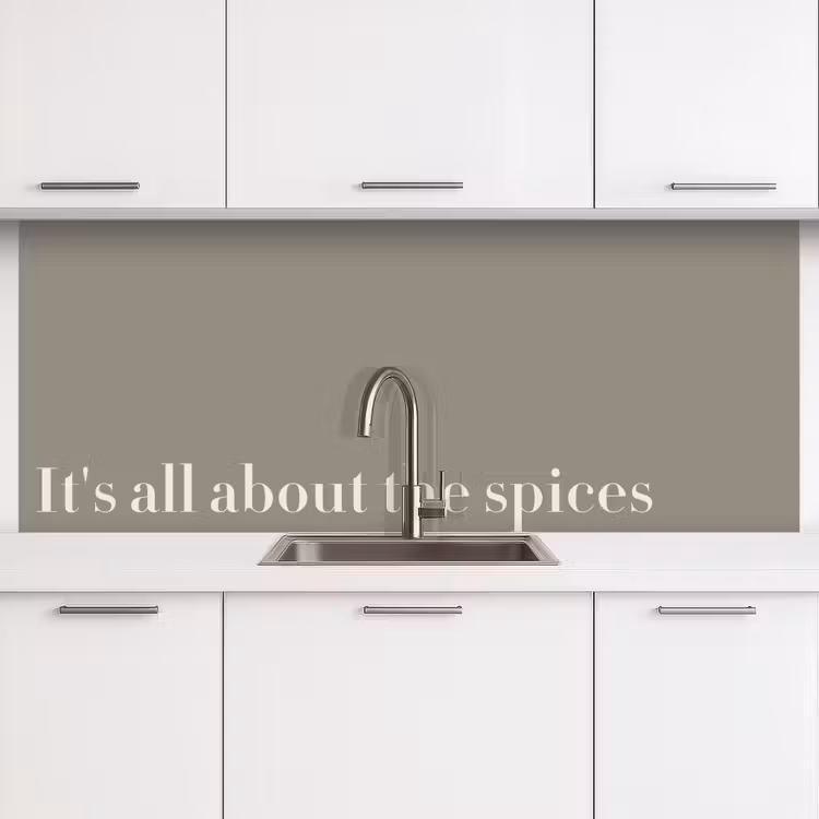 It's all about the spices keuken achterwand 2 middel -3d