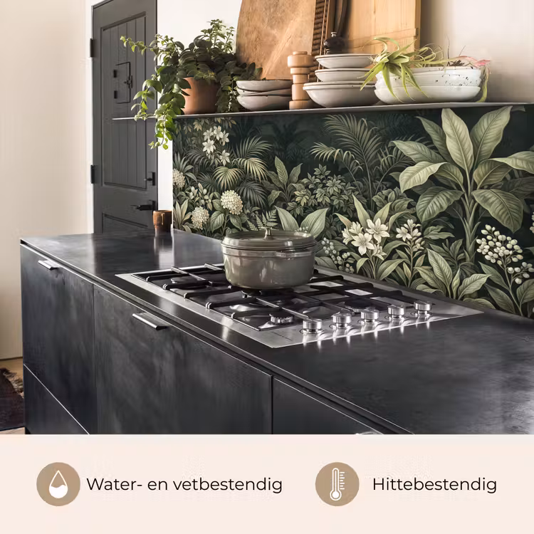 Jungle - Bladeren - Botanisch - Groen keuken achterwand 2 middel -usp_NL