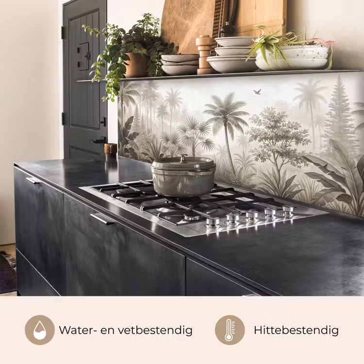 Jungle - Palmbomen - Natuur keuken achterwand 2 middel -usp_NL