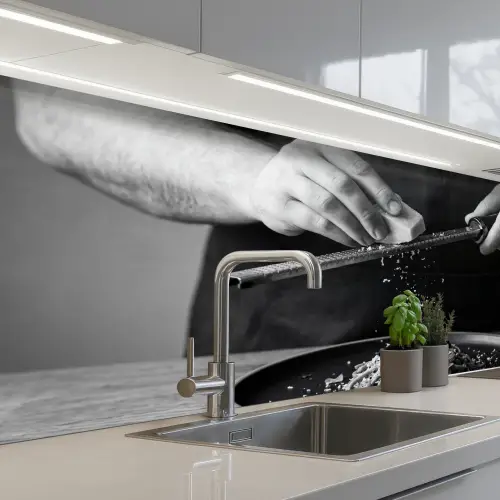 Kaas - Pasta - Rasp keuken achterwand 2 middel -3d_schuin