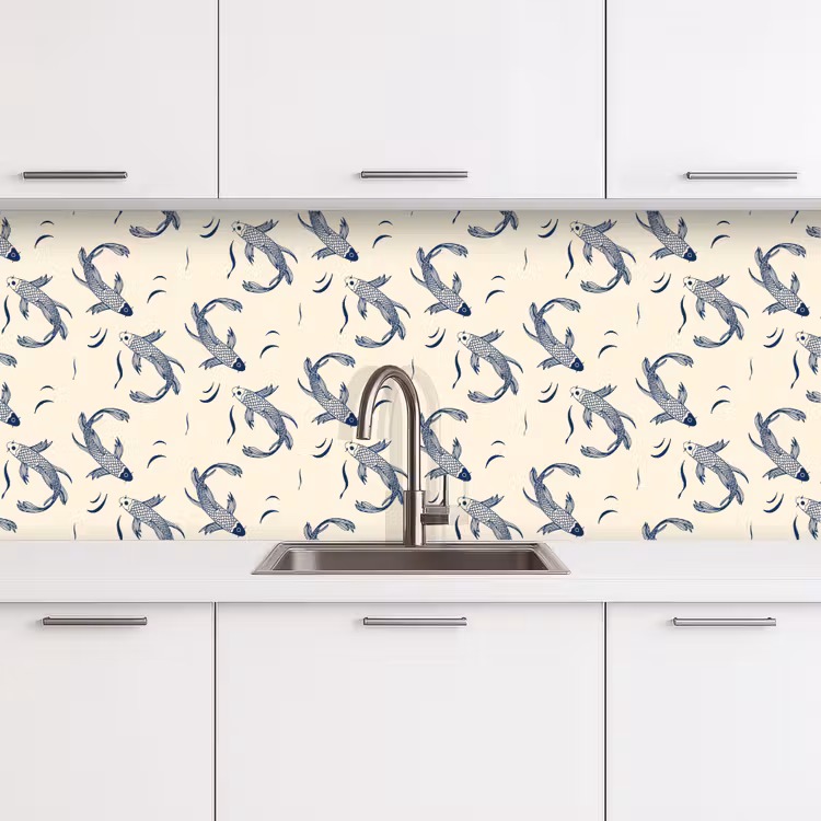 Karper - Vis - Japan - Patronen keuken achterwand 2 middel 871 -3d