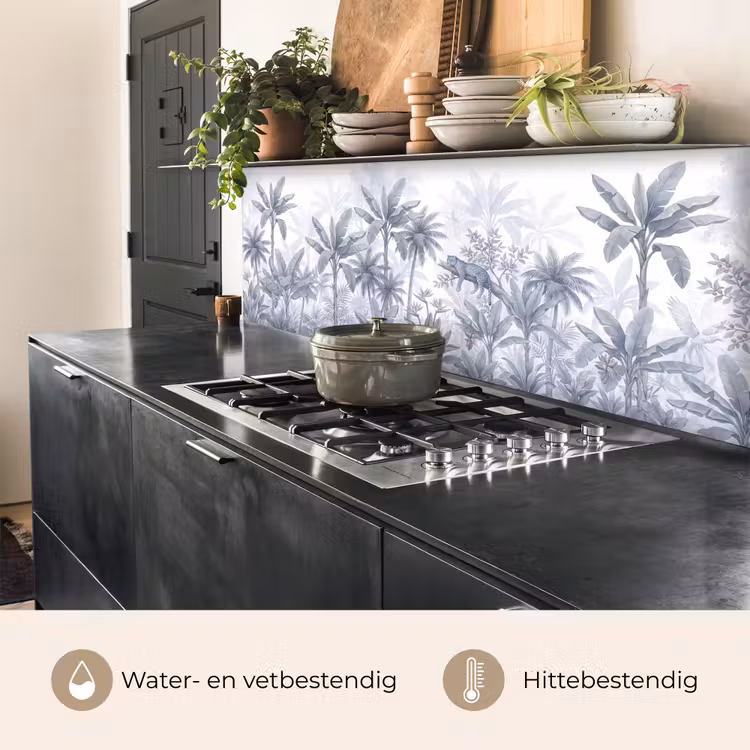Kat - Tropisch bos - Modern - Grijs keuken achterwand 2 middel -usp_NL