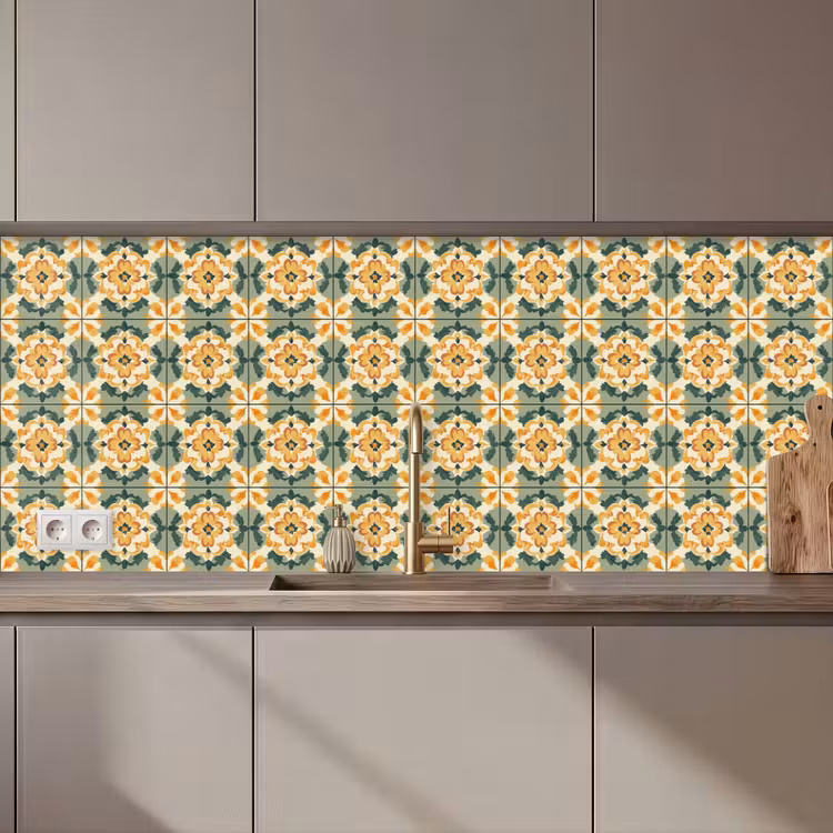 Keramiek - Verweerd - Kleurrijk keuken achterwand 2 middel 871 zz_3dshopping