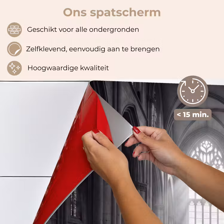 Kerk - Interieur - Lichtstralen - Architectuur - Klassiek keuken achterwand spatscherm klein -spatscherm_NL
