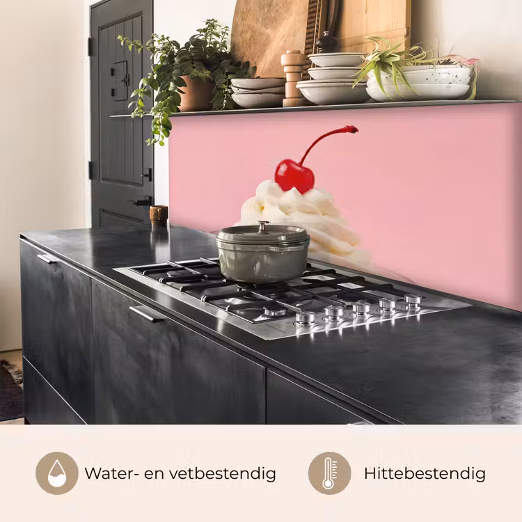 Kers - Slagroom - Roze keuken achterwand 2 middel -usp_NL