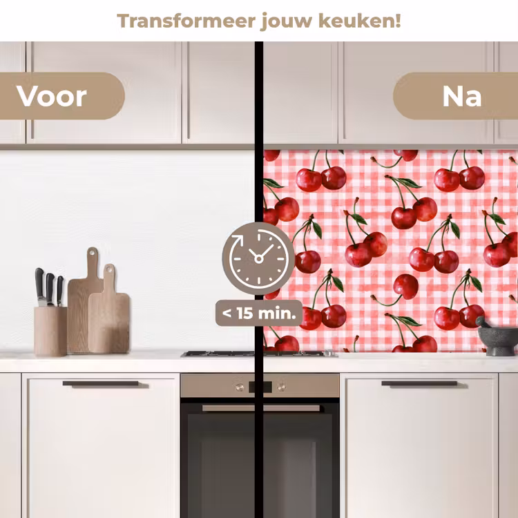Kersen - Blokken - Rood keuken achterwand 2 middel 871 -voor-na2_NL