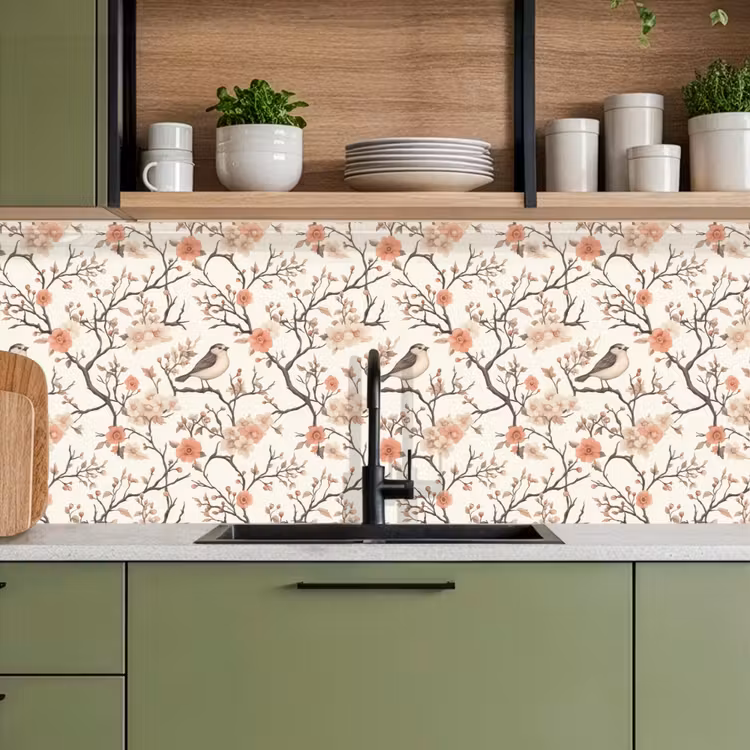 Kersenbloesem - Mus - Roze keuken achterwand 2 middel 871 -sfeer3