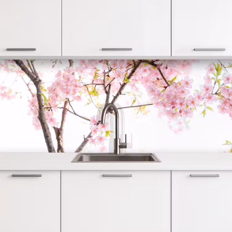Kersenbloesem - Roze - Bloemen - Sakura - Natuur keuken achterwand 2 middel -3d