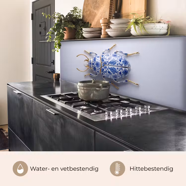 Kever - Delfts - Blauw - Goud keuken achterwand 2 middel -usp_NL