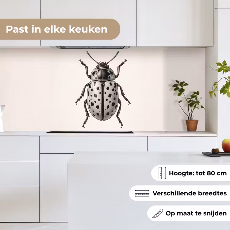Kever - Insect - Vintage keuken achterwand 2 middel -sfeer4_NL
