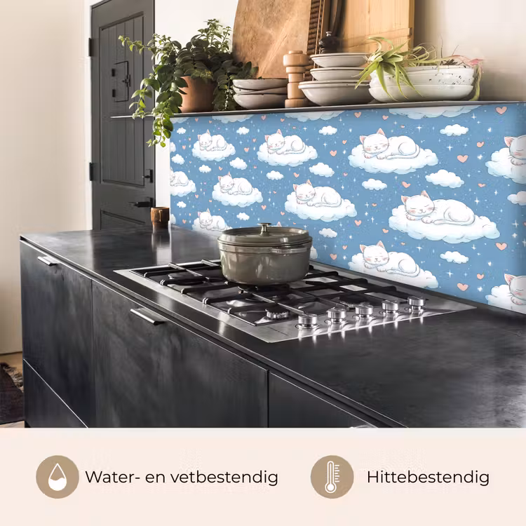 Kitten - Wolken - Blauw keuken achterwand 2 middel 871 -usp_NL