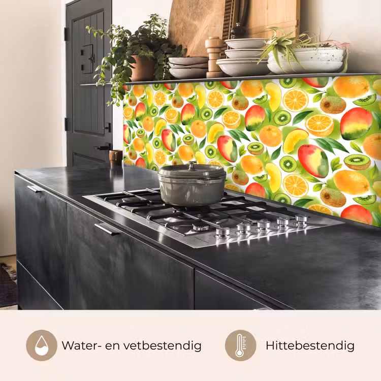 Kiwi - Sinasappel - Mango - Perzik keuken achterwand 2 middel 871 -usp_NL