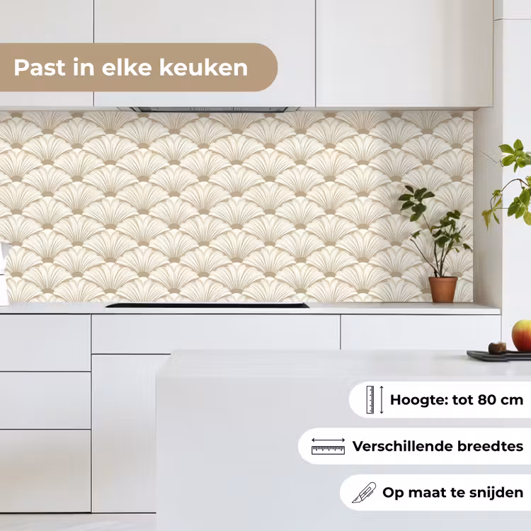 Klassiek - Art - Beige keuken achterwand 2 middel 871 -sfeer4_NL