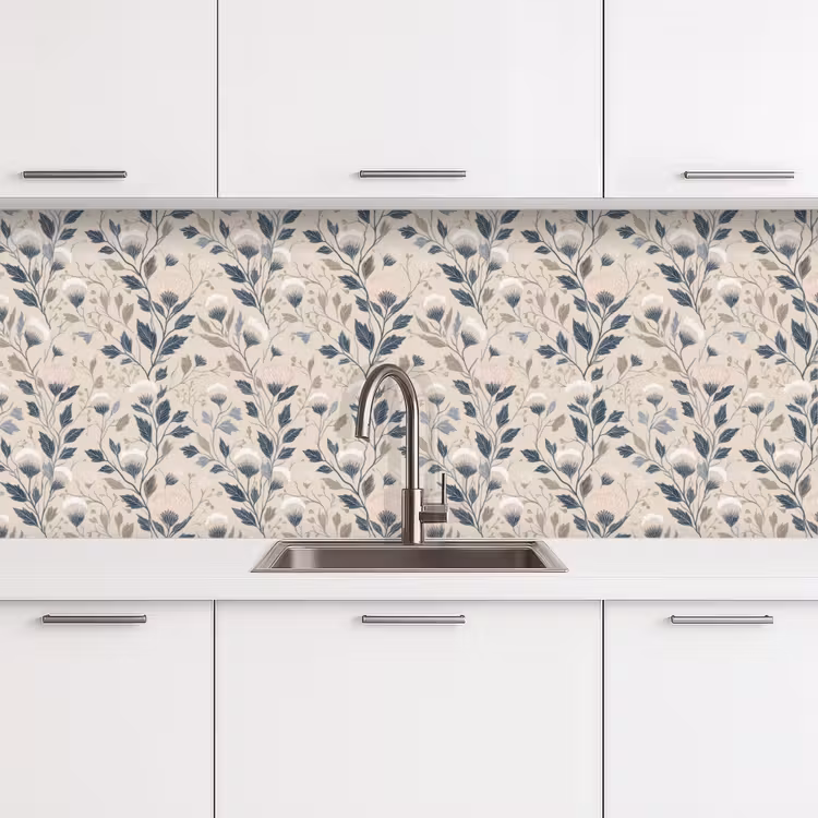 Klassiek - Botanisch - Kleurrijk keuken achterwand 2 middel 871 -3d